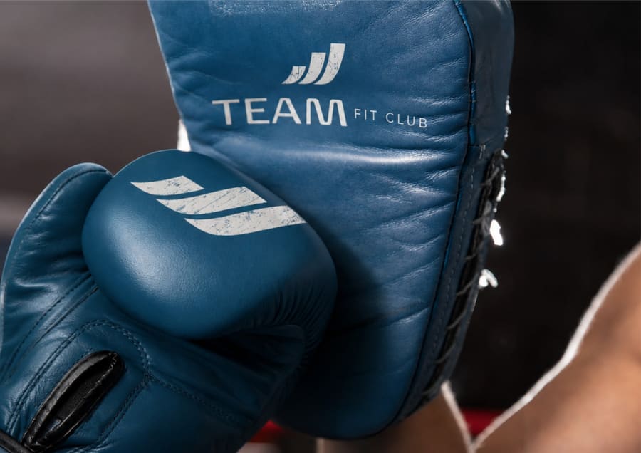 Detalhe da luva Team Fit Club